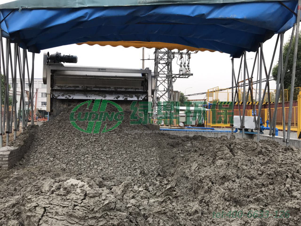 中鐵七局建筑打樁泥漿帶式壓濾機處理案例現場 8