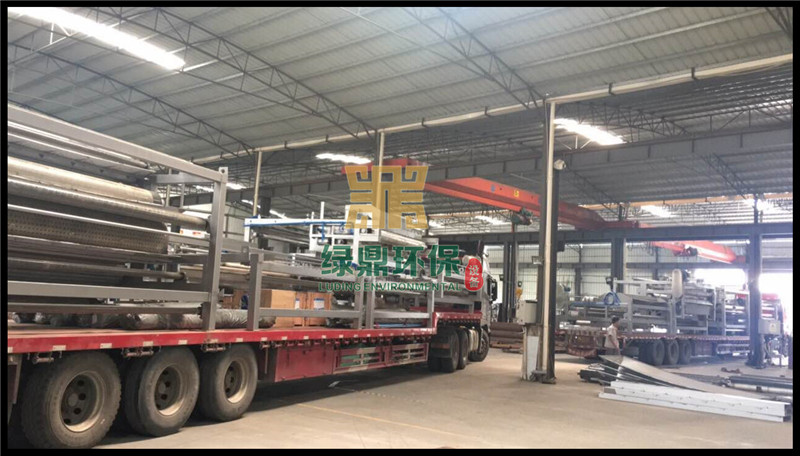 帶式壓濾機用于商水工廠污水處理