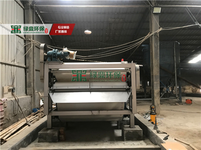 帶式壓濾機肇慶沙場泥漿處理工程 5